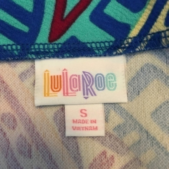 LuLaRoe Cassie Skirt Multi Color Bohemian Tribal Aztec Retro Print Pencil Skirt - Picture 8 of 9